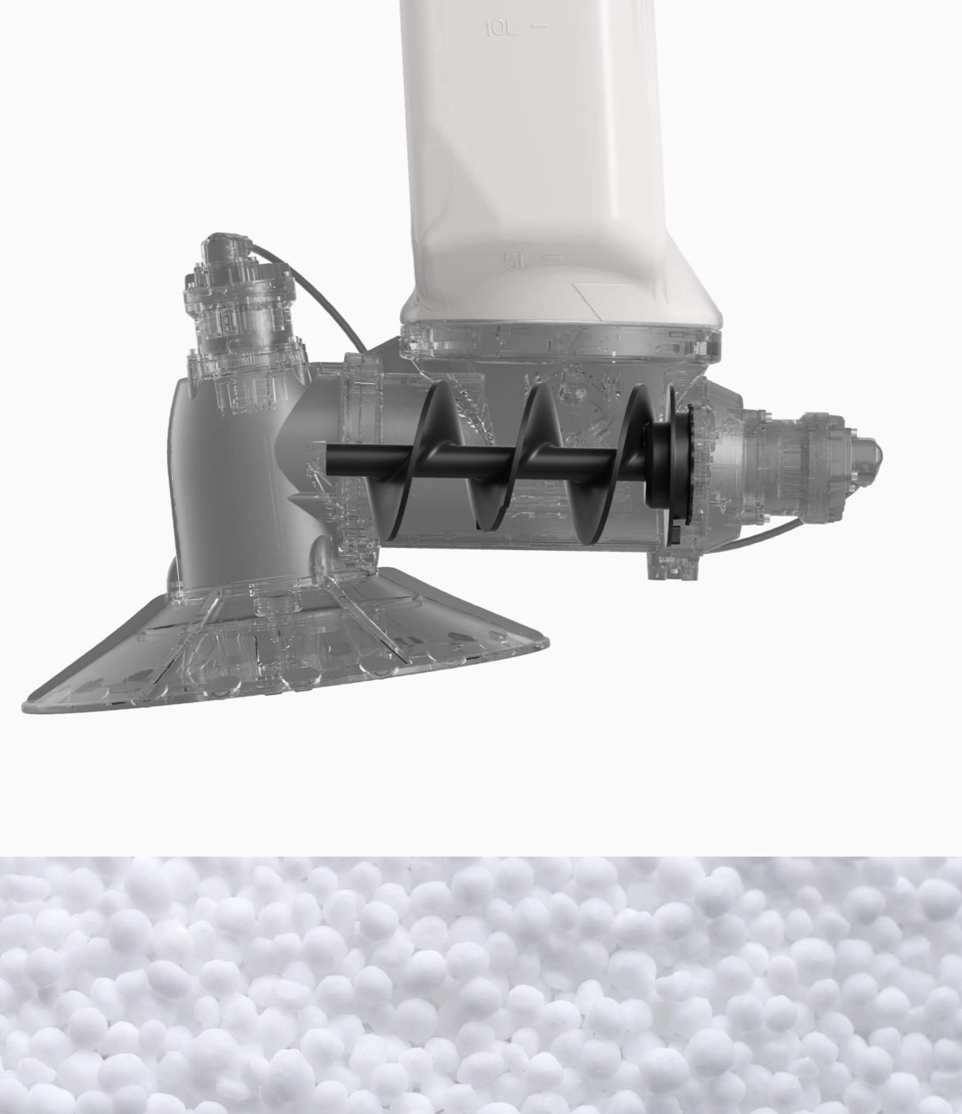 Replaceable screw feeder